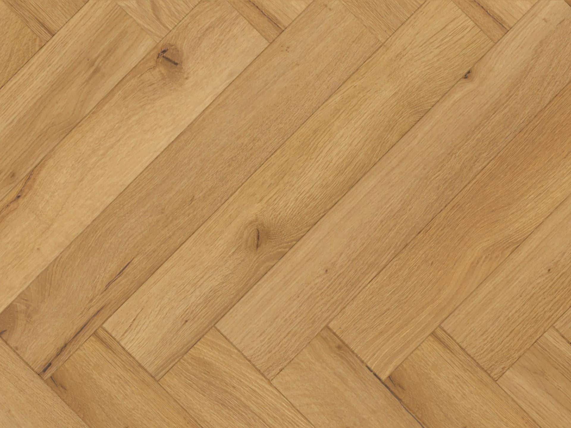 Oak Robust Natural Herringbone flooring close up