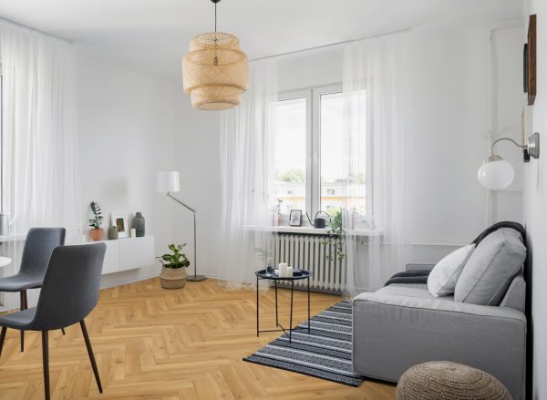 Oak Robust Natural Herringbone flooring in your front room