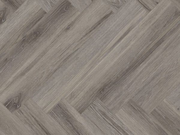 Lignum Core Rustic Grey Oak Herringbone flooring close up