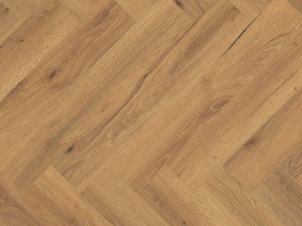 Lignum Core Ranch Oak Herringbone flooring close up