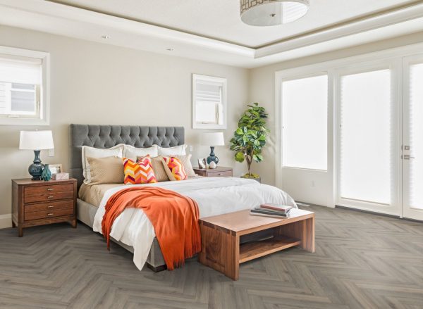 Volcanic Oak Herringbone flooring for your bedroom 1