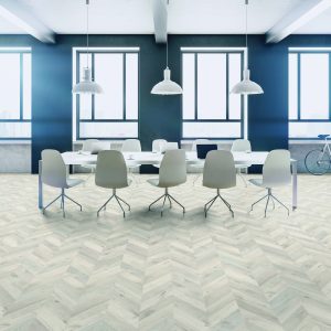 Kaindl Natural Touch Fishbone Oak Fortress Alnwig flooring room view