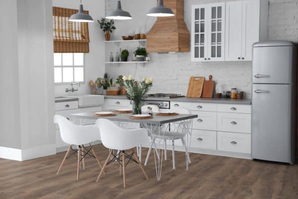 Eurohome Collection Art Earth Oak flooring room view