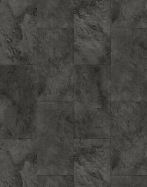 Dark slate tile flooring close up