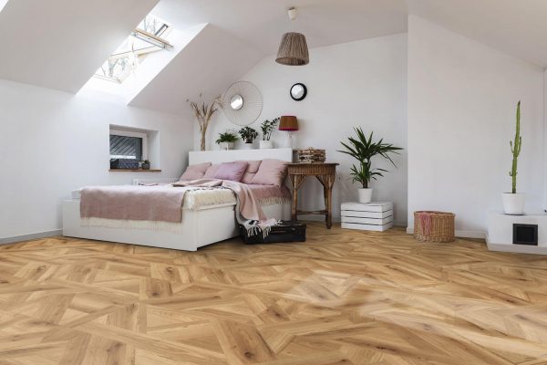 KAP8-K2589 Oak Milano Reale flooring in bedroom