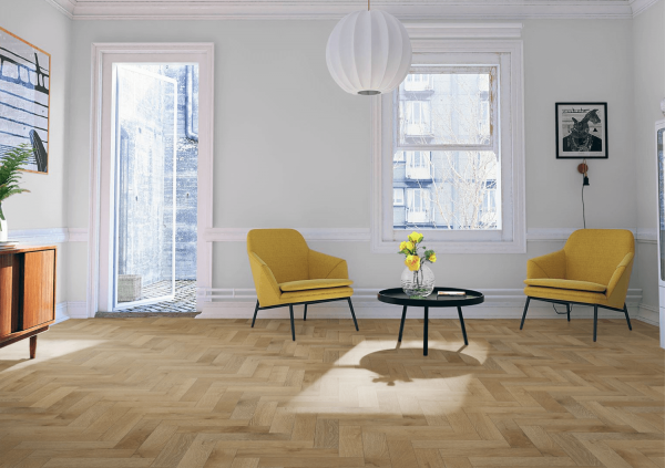 P3-HER-OW Orchid White Oak Herringbone flooring Lifestyle 2