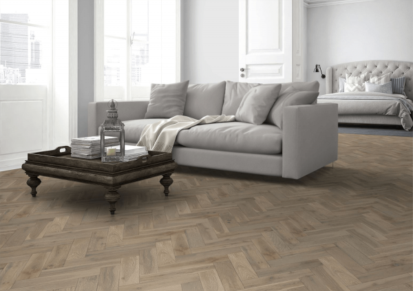 P3-HER-PG Pearl Grey Oak Herringbone flooring Lifestyle 4