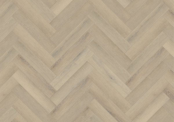 SPC-HER-SSO Seashell Oak Herringbone flooring Frontal