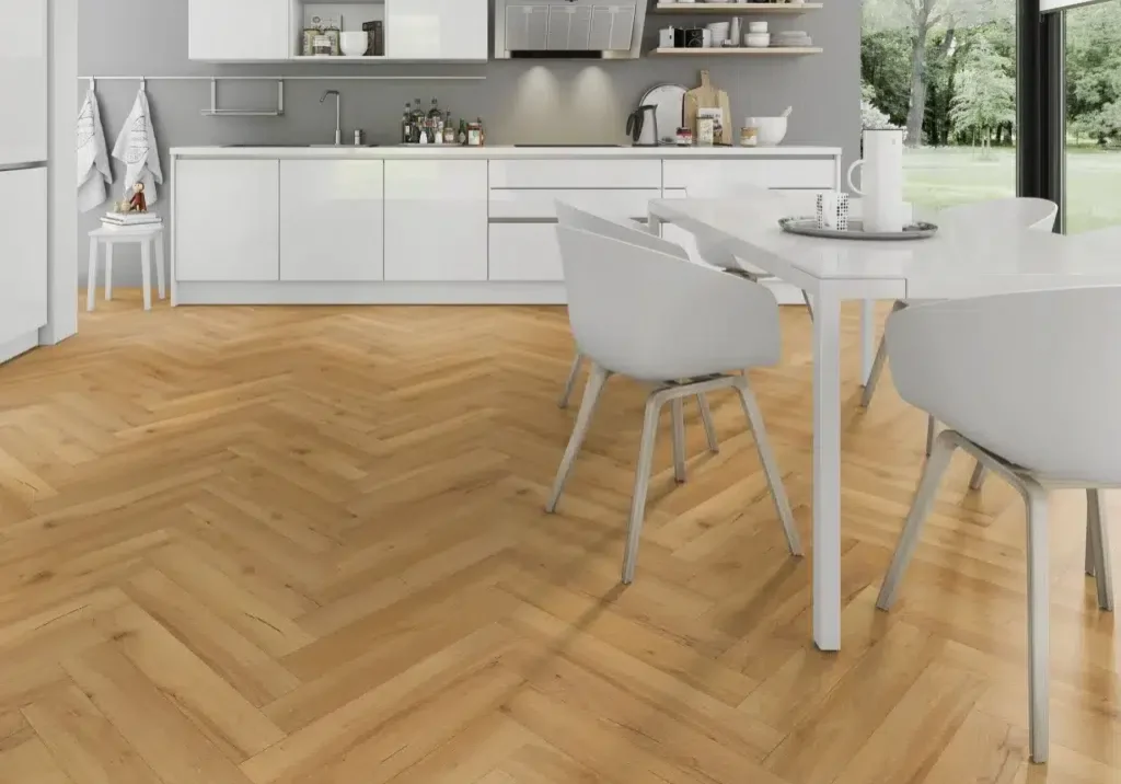 Oak Robust Natural Herringbone flooring in Nottingham